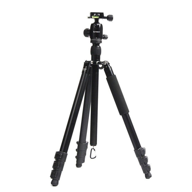 Trípode de aluminio TSK 408 negro 4 secciones Trípode de aluminio TSK 408 negro 4 secciones