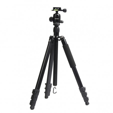 Trípode de aluminio TSK 408 negro 4 secciones