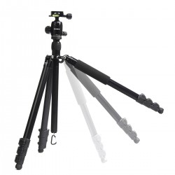 Trépied  TSK 408 aluminium 4 sections 5 couleurs