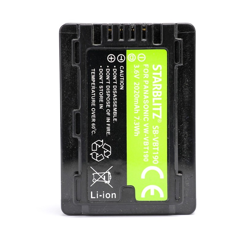 Batterie rechargeable compatible Panasonic VW-VBT190