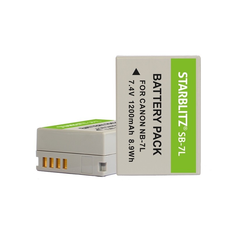 Bateria recargable de litio-ion equivalente Canon NB-7L Bateria recargable de litio-ion equivalente Canon NB-7L