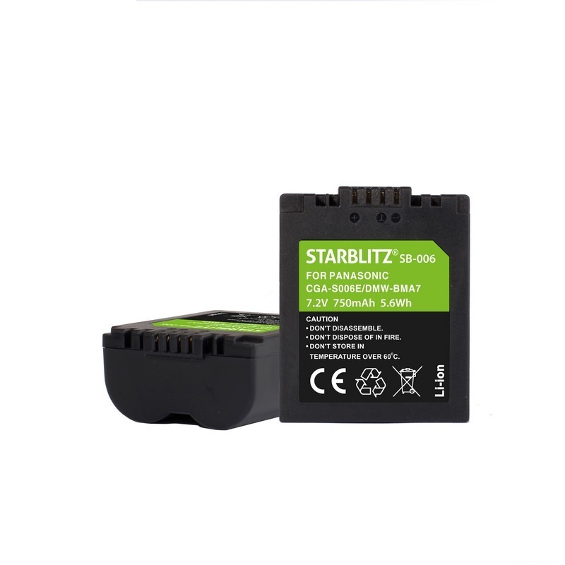 Compatible Panasonic CGA-S006E /DMW-BMA7 Bat. rechargeable Compatible Panasonic CGA-S006E /DMW-BMA7 Bat. rechargeable