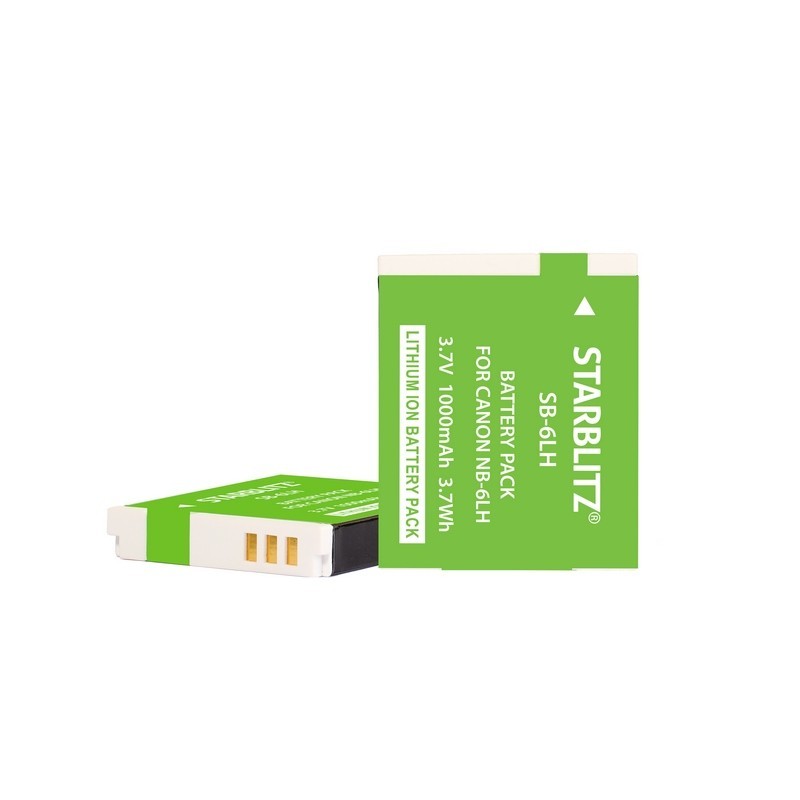 Bateria recarregável de iões de lítio compatível com Canon NB 6L 3.7v 1000 mAh Bateria recarregável de iões de lítio compatível com Canon NB 6L 3.7v 1000 mAh