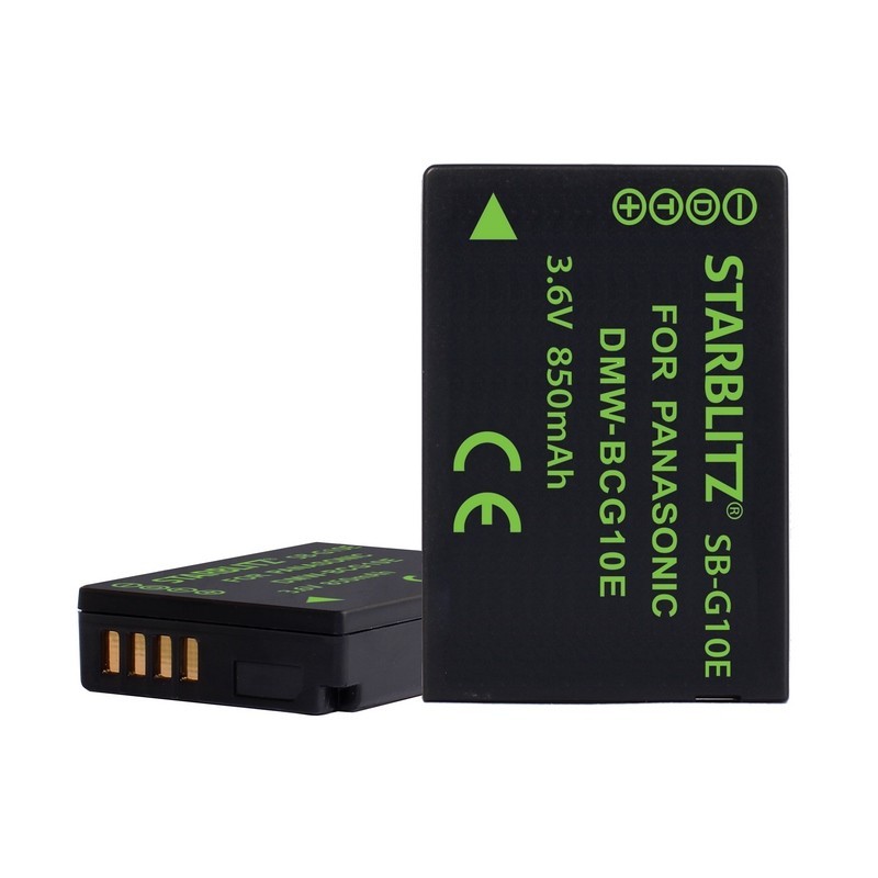 Bateria recarregável de iões de lítio compatível com Panasonic DMW BCG10E 3.7v 1000 mAh Bateria recarregável de iões de lítio compatível com Panasonic DMW BCG10E 3.7v 1000 mAh