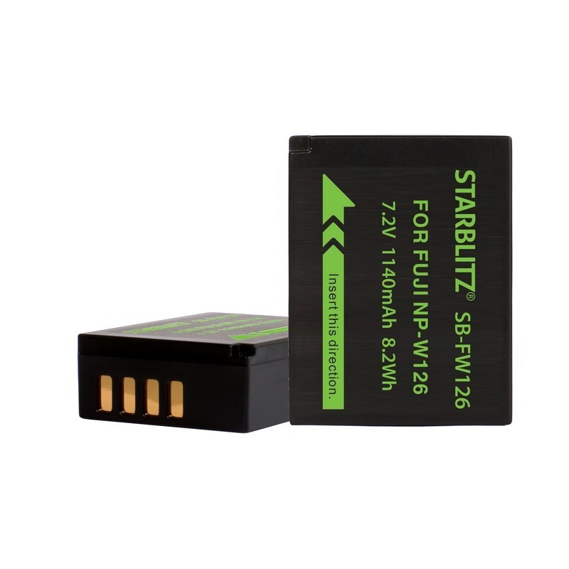 Bateria recarregável de iões de lítio compatível com Fujifilm NP W126 7.2v 1260mAh