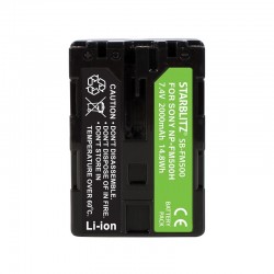 Bateria recarregável iões de lítio compatível com Sony NP-FM500