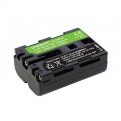 Bateria recarregável iões de lítio compatível com Sony NP-FM500