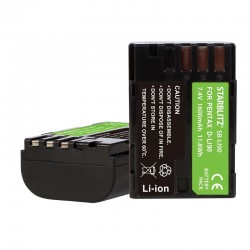 Bateria recarregável iões de lítio compatível com Pentax LI90