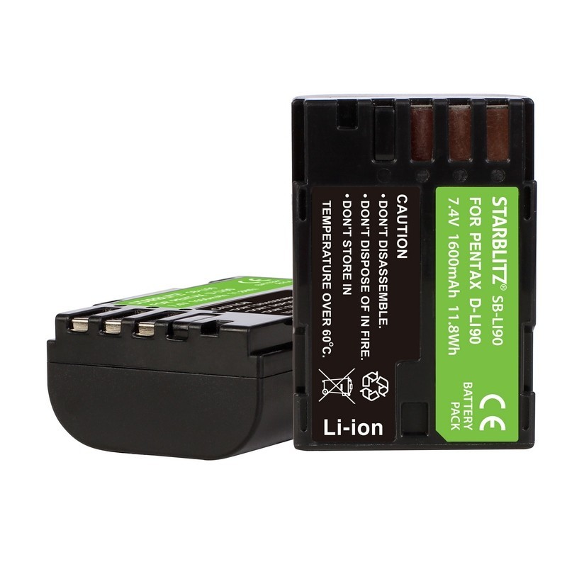 Bateria recargable de litio-ion equivalente Pentax LI90