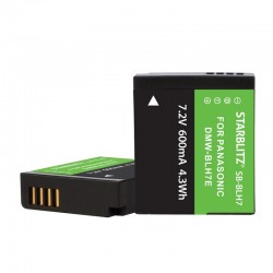 Bateria recarregável de iões de lítio compatível com Panasonic DMW-BLH7E 7.2v 680mAh