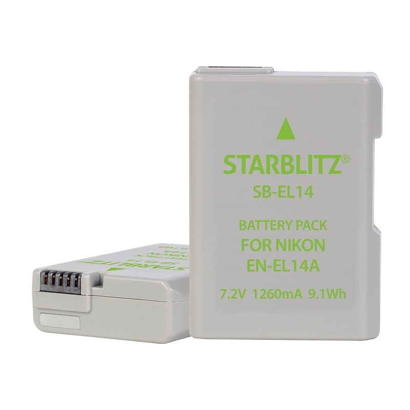 Compatible Nikon EN-EL14+ Batterie rechargeable Lithium-ion Compatible Nikon EN-EL14+ Batterie rechargeable Lithium-ion