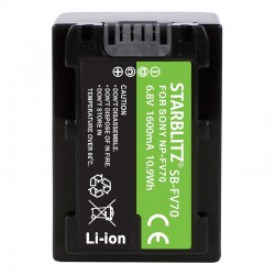 Batterie rechargeable vidéo compatible Sony NP-FV70 Lithium-ion