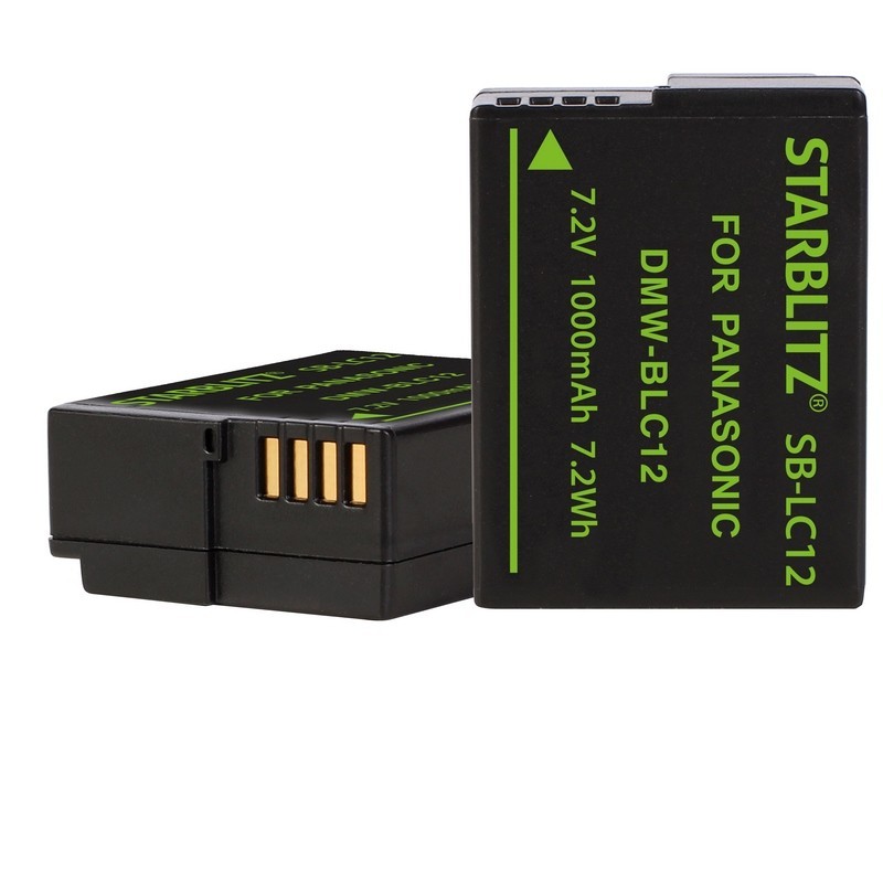 Bateria recargable de litio-ion equivalente Panasonic DMW-BL12+ 7.2v 1300 mAh Bateria recargable de litio-ion equivalente Panasonic DMW-BL12+ 7.2v 1300 mAh