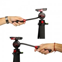 SBV-MONOKIT Kit monopied vidéo avec socle et tête vidéo