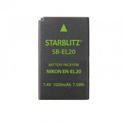 Bateria recargable de litio-ion equivalente Nikon EN EL20 3.7v 1020mAh