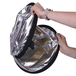 Reflector panel diam. 107 cm Silver and Gold