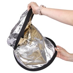 Reflector panel diam. 107 cm Silver and Gold