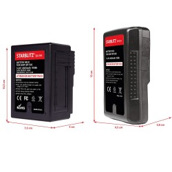 Bateria Micro V-Mount Amperagem 6400mAh 95W