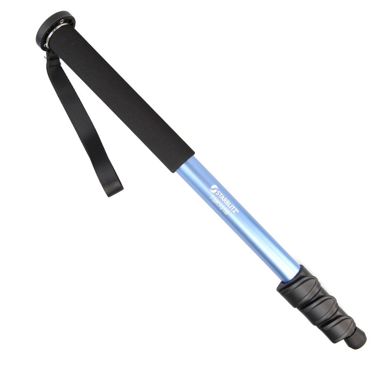 4-sections aluminium black monopod