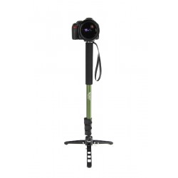4-sections aluminium black monopod