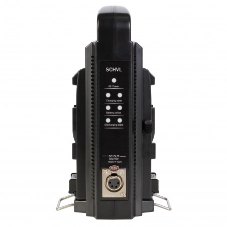 Chargeur double de batteries V-Mount avec sortie DC