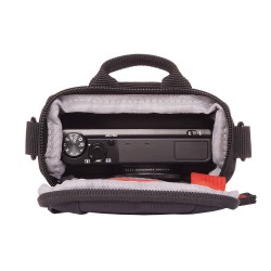 Shoulder bag with hydrophobic fabric for compact cameras WIZZ7