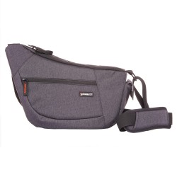 Grey shoulder bag for hybrids ABERDEEN30