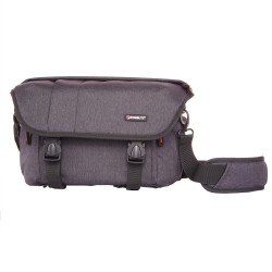 Grey shoulder bag with insert for mirrorless ABERDEEN20