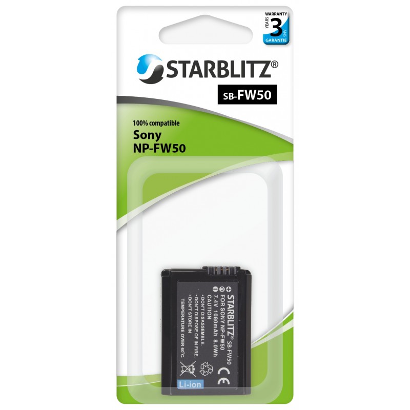 Rechargeable Lithium-ion Battery to replace Sony NP-FW50 7.4v 1080maH Rechargeable Lithium-ion Battery to replace Sony NP-FW50 7.4v 1080maH